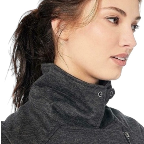 prAna Marabelle Zip-up Waterproof Fleece Softshell Jacket - Gray - Size Small - Picture 8 of 12